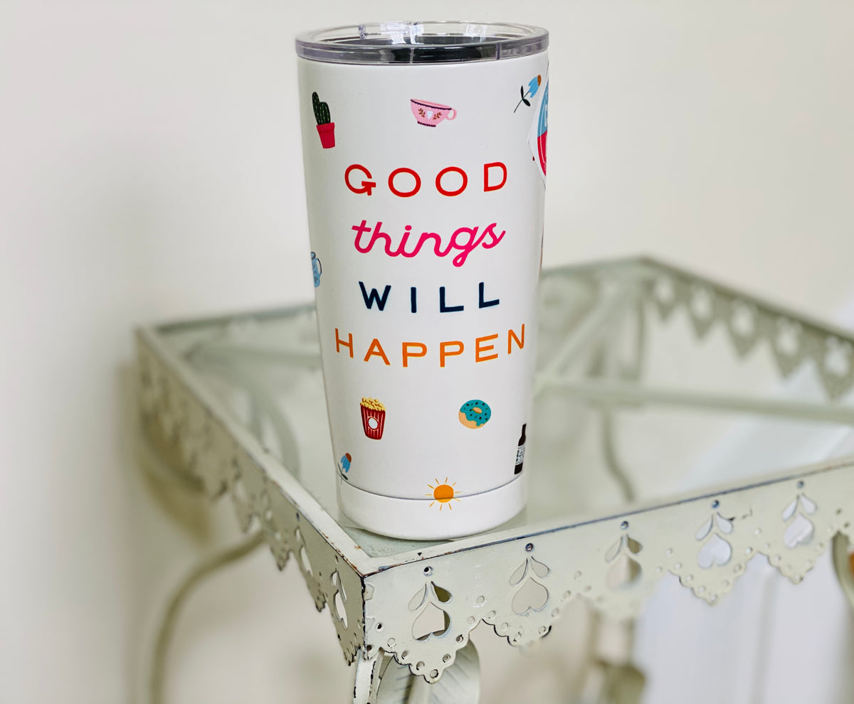 Make Life Happen - Black Tumbler 20oz - Good Time Activities